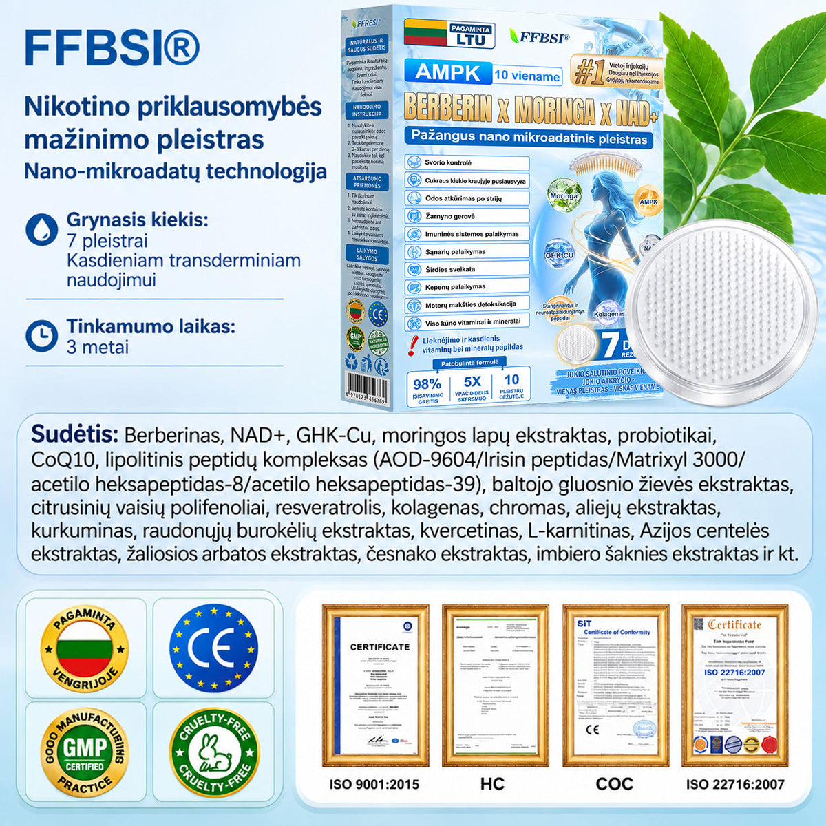 FFBSI®🎁 Liko tik 5 pakuotės!Gaukite papildomą 50 % nuolaidą!✨Pradėkite savo sveikesnio gyvenimo būdo kelionę jau šiandien!