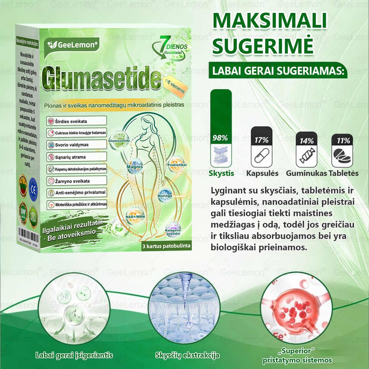 𝐆𝐞𝐞𝐋𝐞𝐦𝐨𝐧®🎁 Liko tik 5 pakuotės!Gaukite papildomą 50 % nuolaidą!✨Pradėkite savo sveikesnio gyvenimo būdo kelionę jau šiandien!