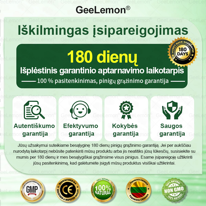 𝐆𝐞𝐞𝐋𝐞𝐦𝐨𝐧®🎁 Liko tik 5 pakuotės!Gaukite papildomą 50 % nuolaidą!✨Pradėkite savo sveikesnio gyvenimo būdo kelionę jau šiandien!