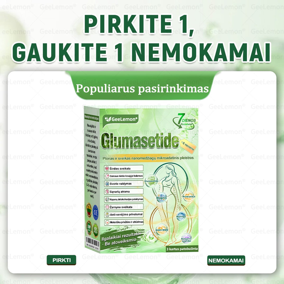 𝐆𝐞𝐞𝐋𝐞𝐦𝐨𝐧®🎁 Liko tik 5 pakuotės!Gaukite papildomą 50 % nuolaidą!✨Pradėkite savo sveikesnio gyvenimo būdo kelionę jau šiandien!